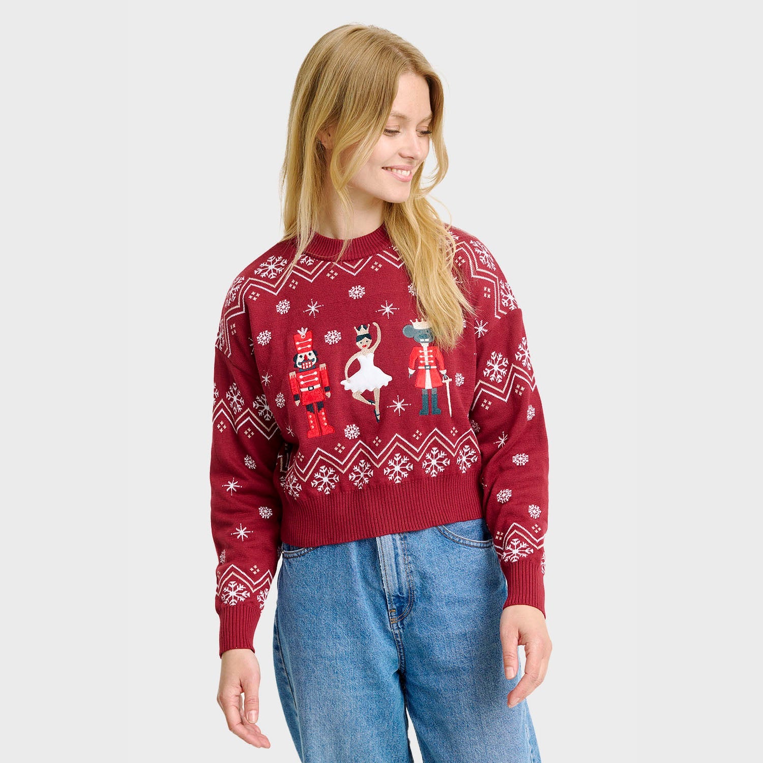 Nutcrackerish maglione natalizio – Donna